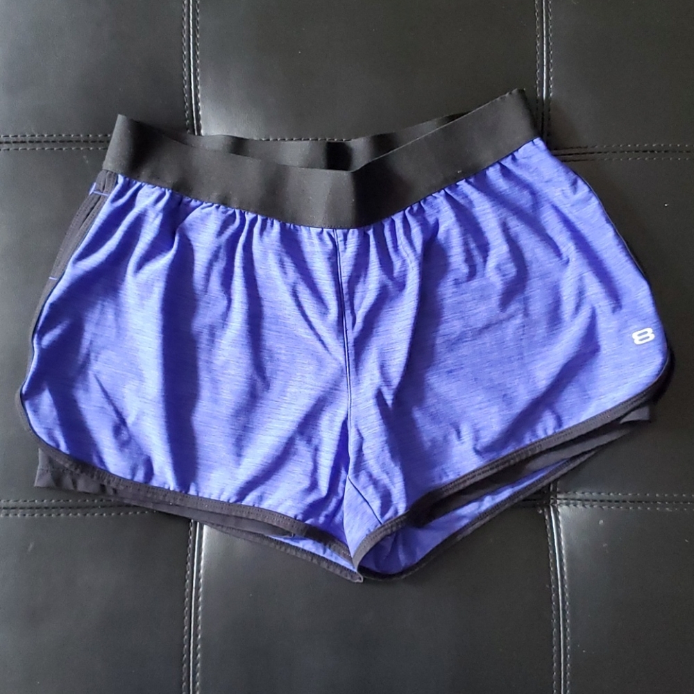 Womens athletic shorts with spandex attached